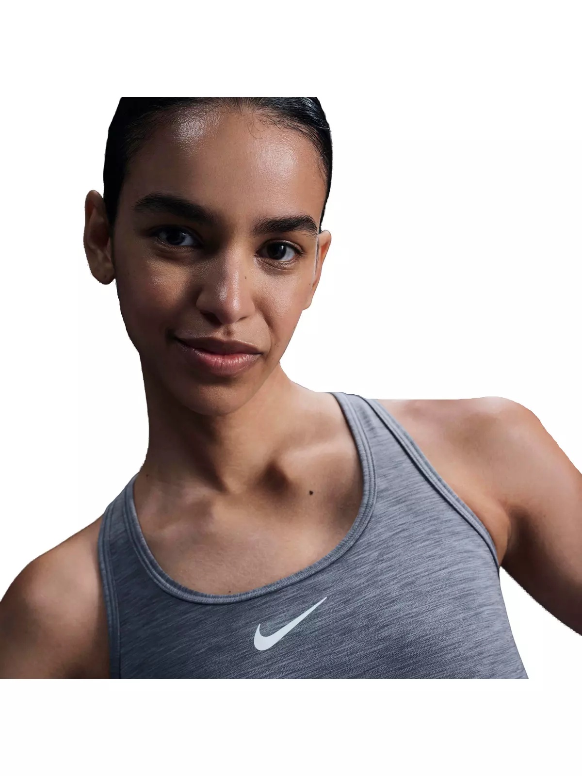 Women's Swoosh Medium Support Padded Sports Bra - Grey - 3