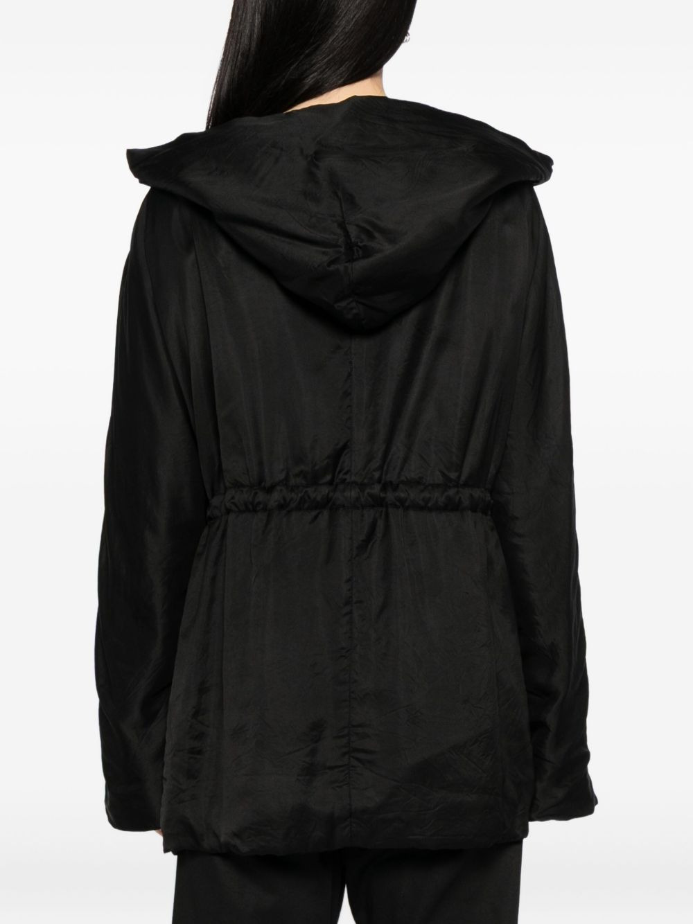 drawstring-hem jacket - 4