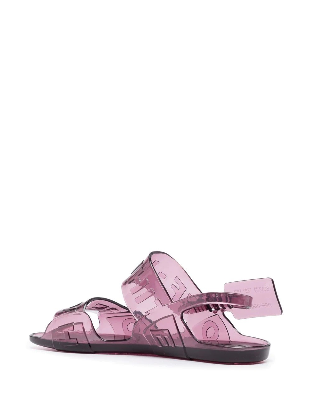 debossed-logo slingback sandals - 3
