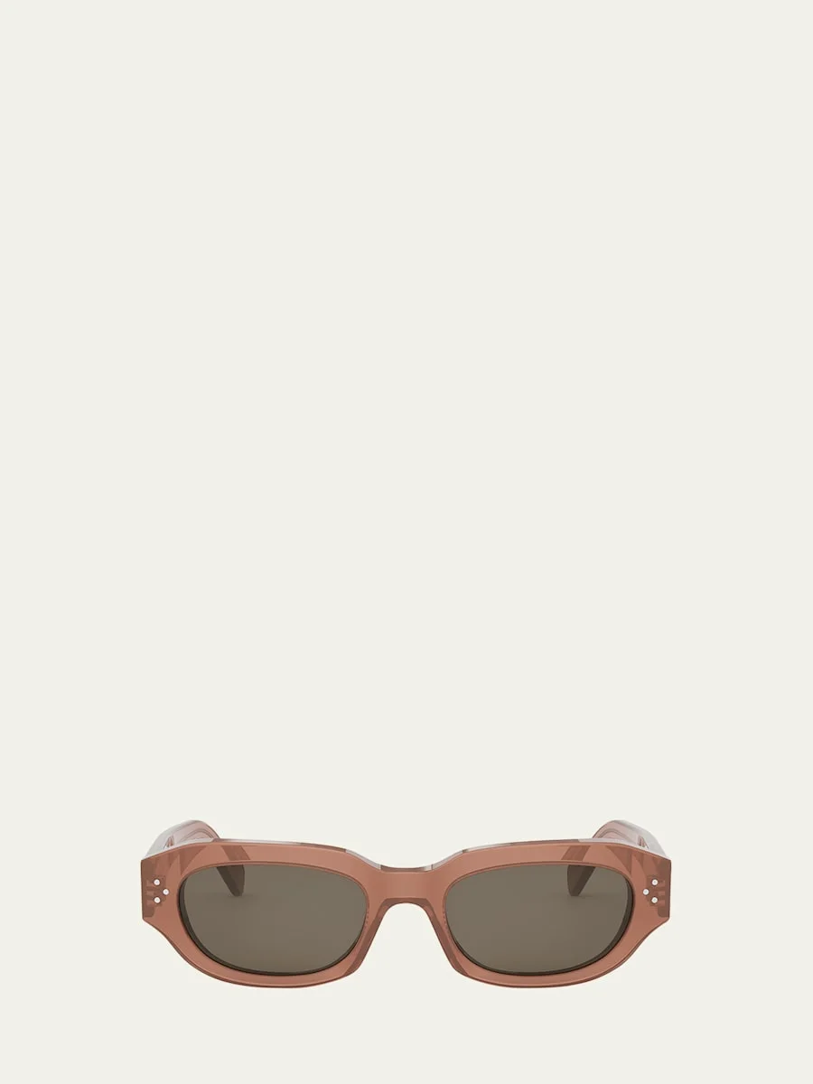 Men's 3 Dots Acetate Rectangle Sunglasses - 1