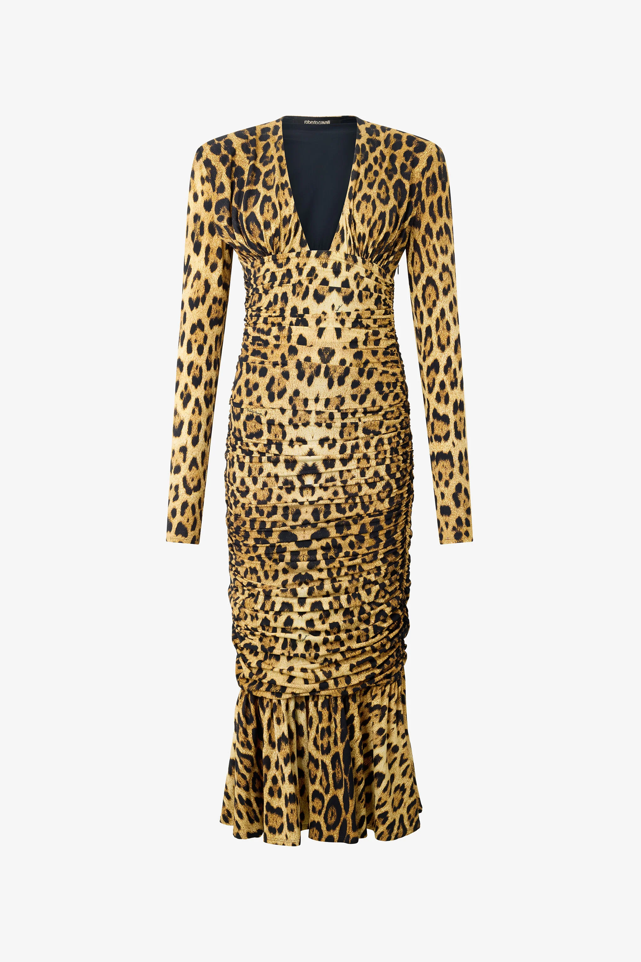 Midi Dress With Jaguar Skin Print - 1