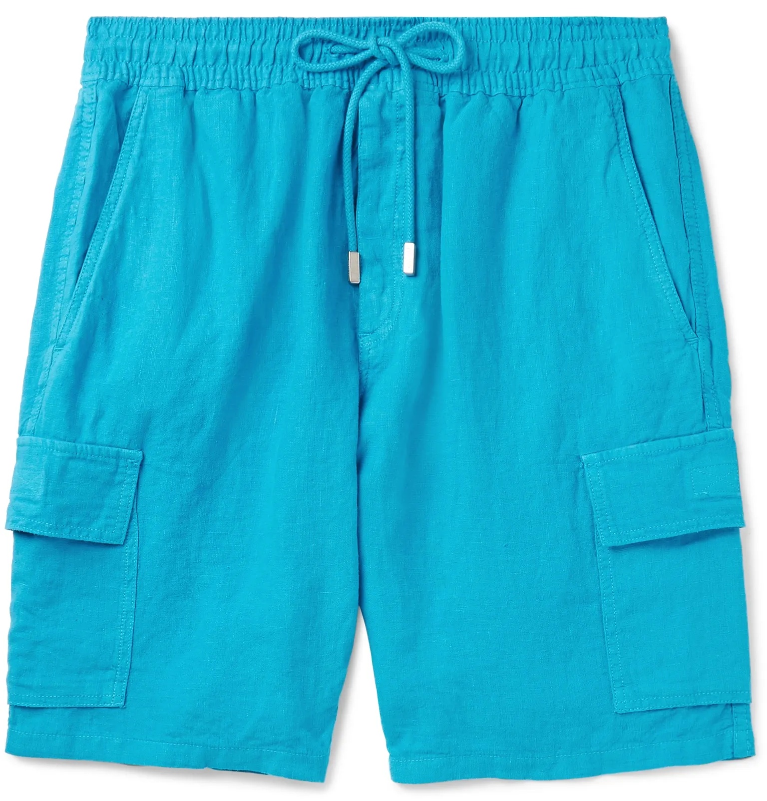 Baie Wide-Leg Linen Drawstring Shorts - 1