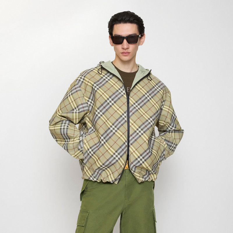 Burberry Reversible Check Hooded Jacket outlook