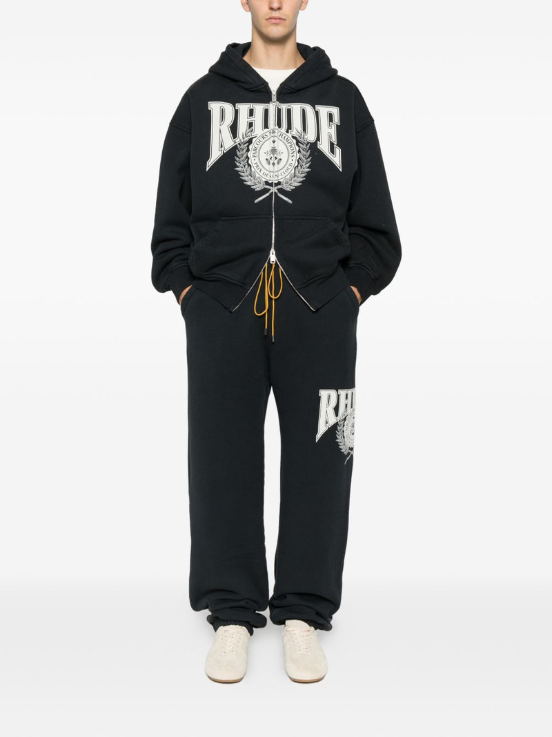 Rhude Parcours Saint-Cloud zip-fastening hoodie outlook