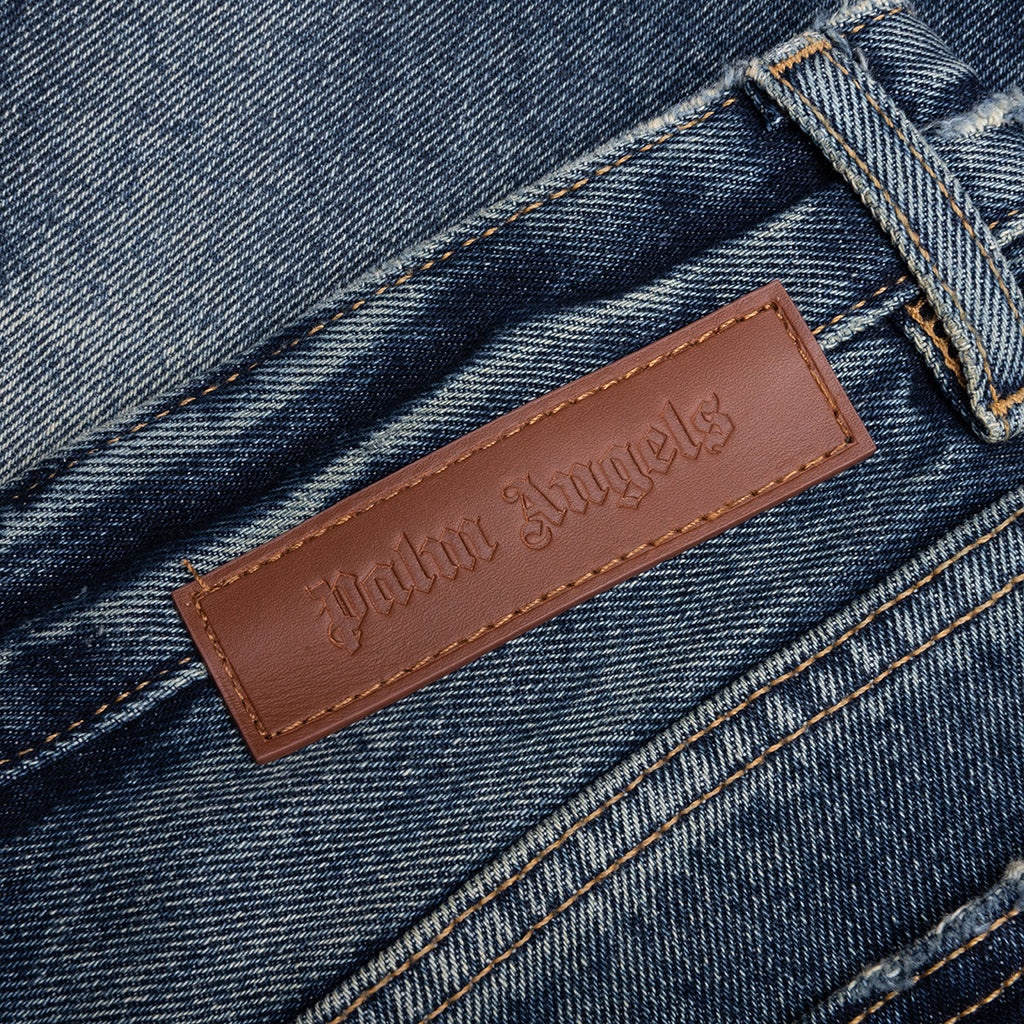 LOGO PATCH 5 POCKETS - BLUE/GOLDEN BROWN - 4