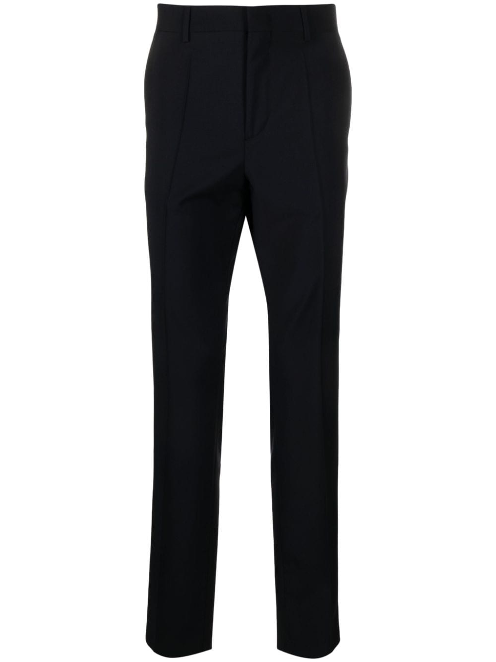 tailored wool-blend tapered trousers - 1