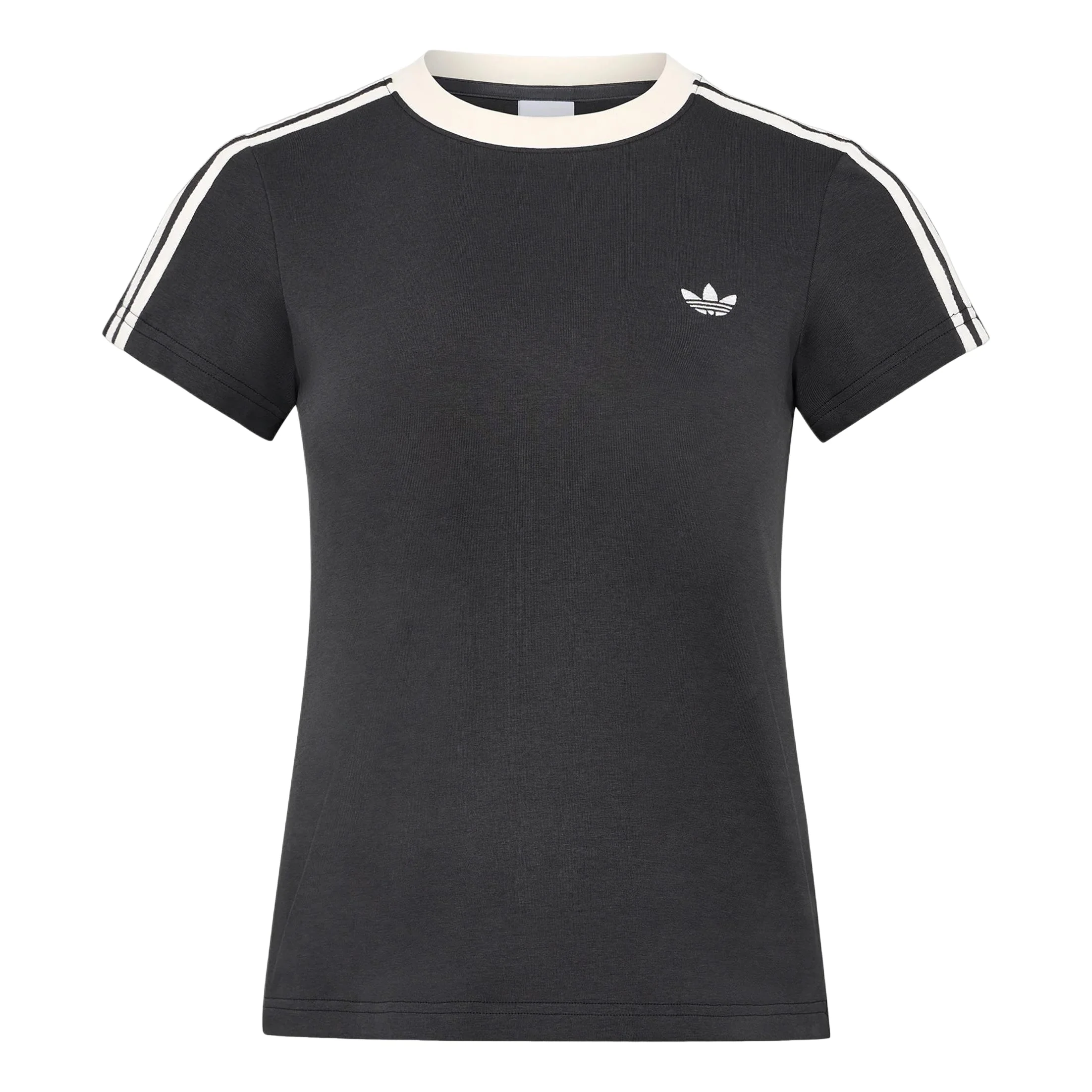 (WMNS) adidas Tailored Cali T-Shirt Asia Sizing 'Carbon' KT7789 - 1