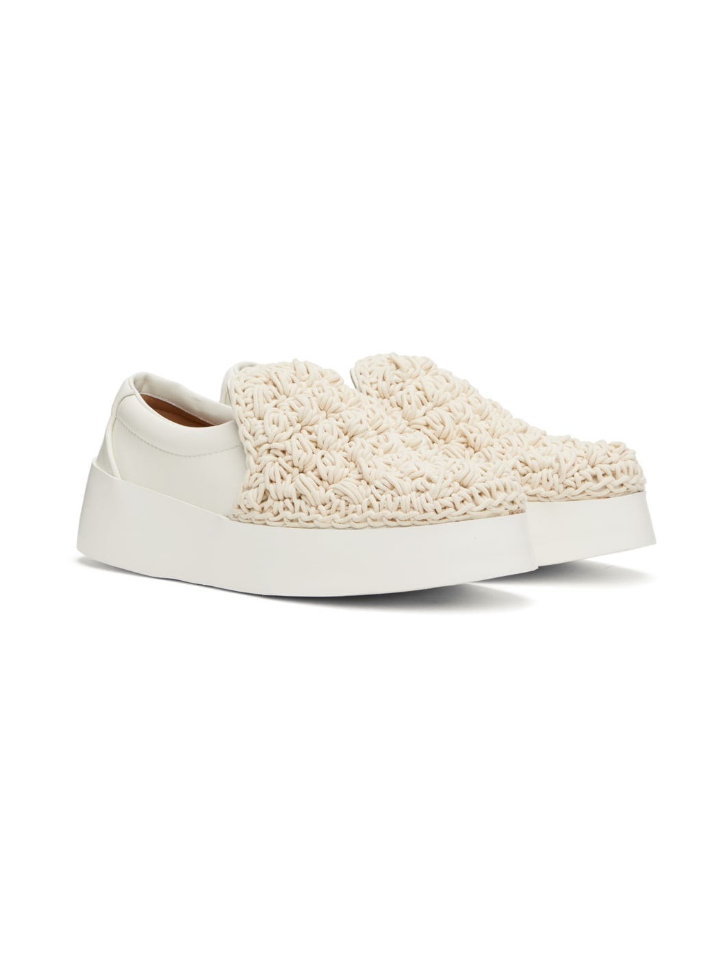 White Popcorn Sneakers - 4