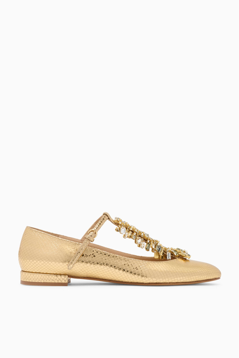 Bianca Crystal T–Strap Ballerina 1