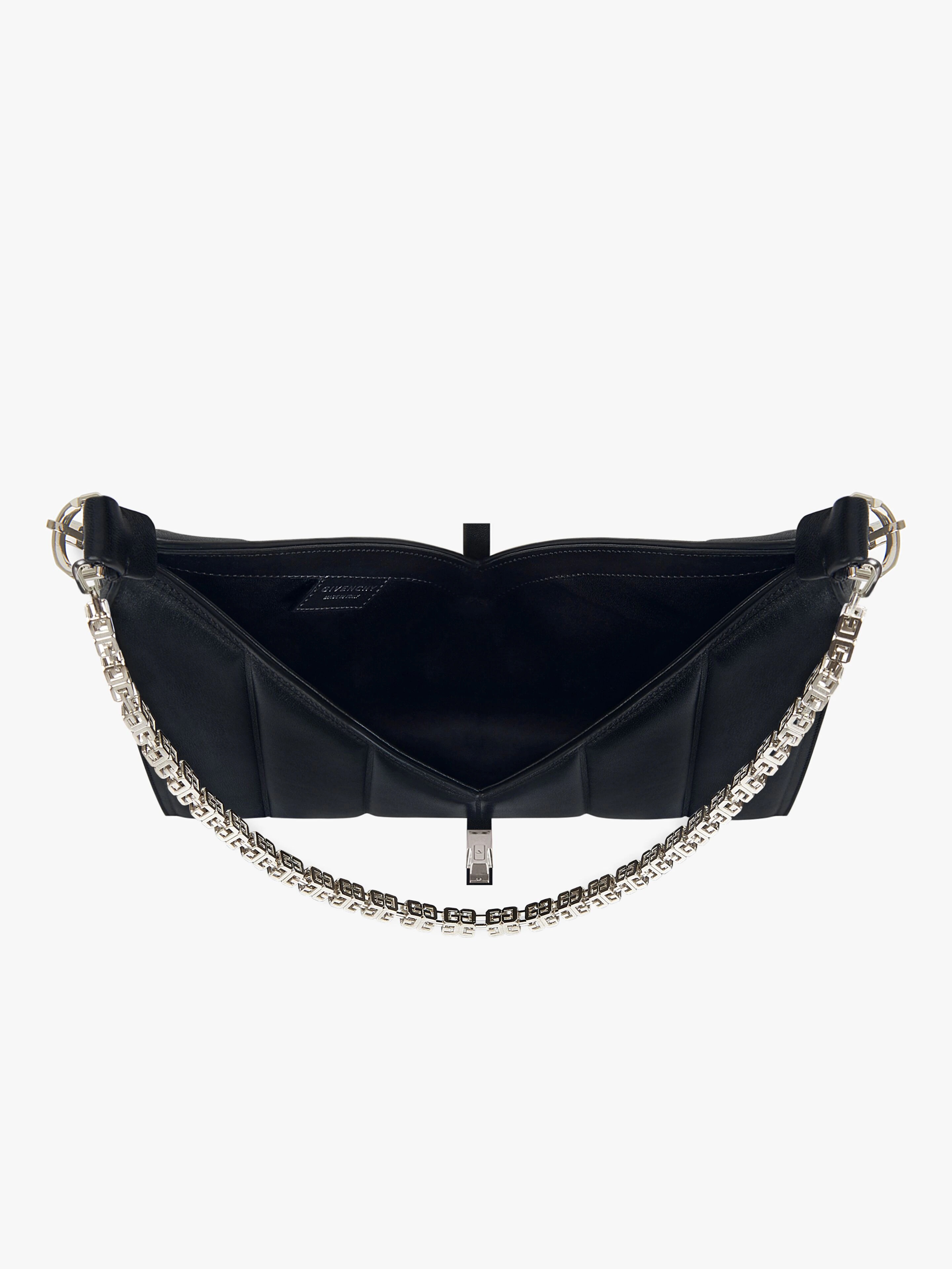 SMALL CUT OUT BAG IN PADDED LEATHER WITH CHAIN - 6