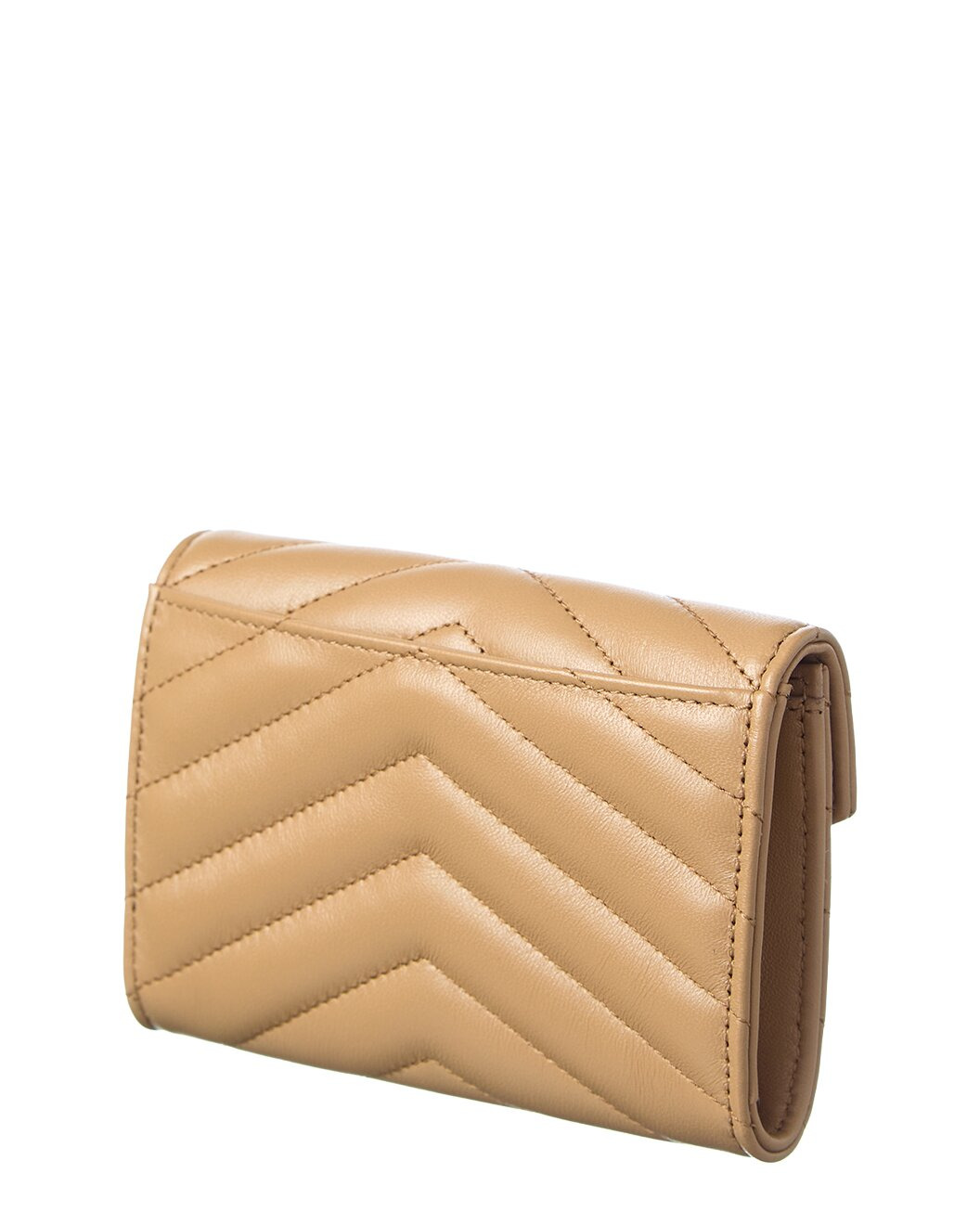 Saint Laurent Small Matelasse Leather Envelope Wallet - 2