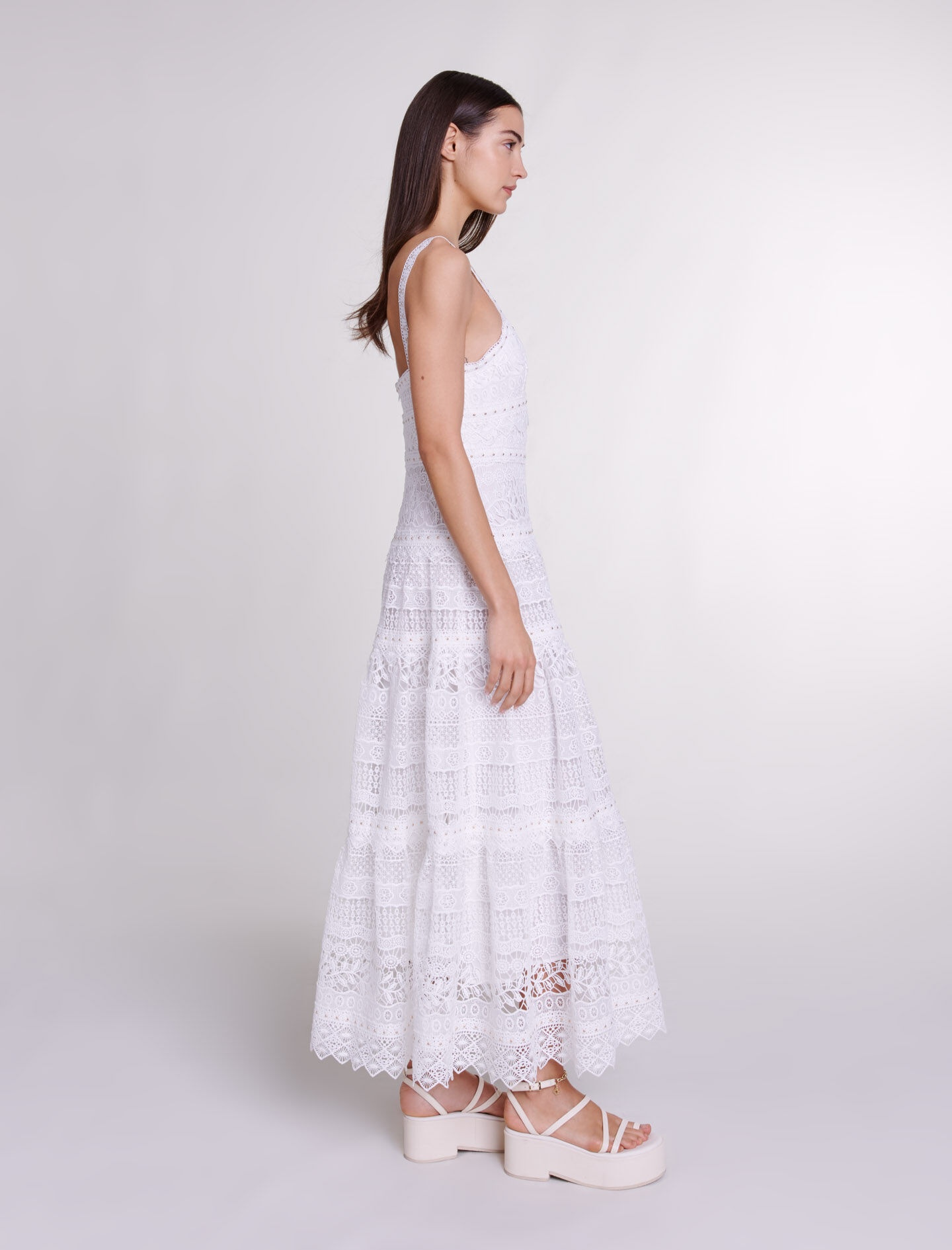 Crochet-knit maxi dress - 4