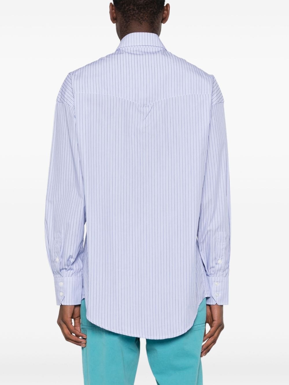 rhinestone striped shirt - 4
