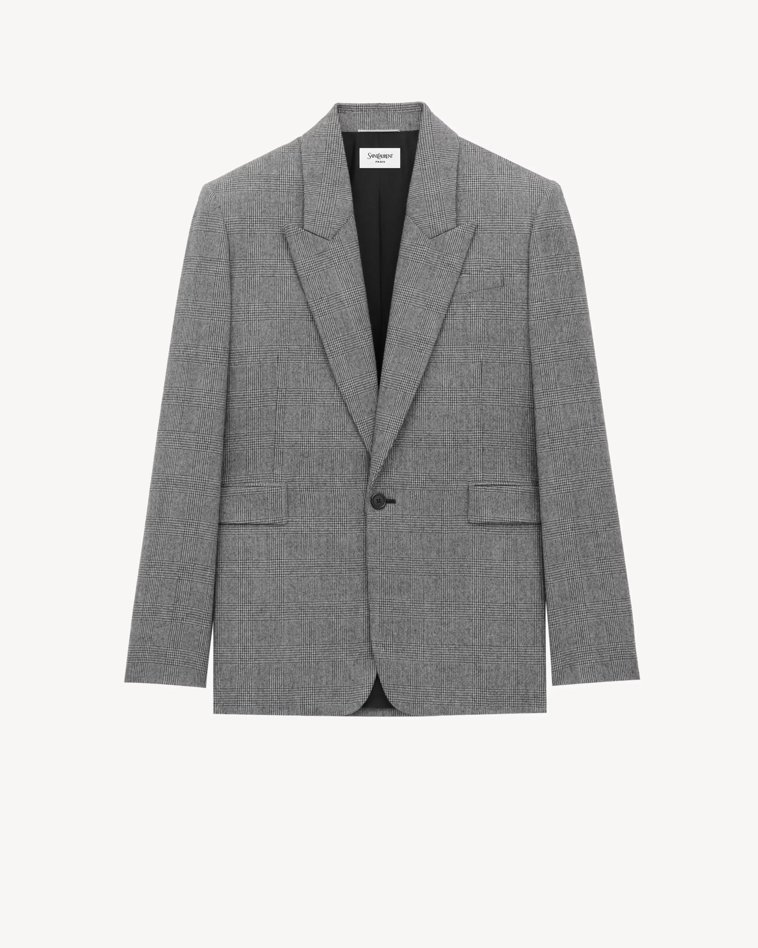 Saint Laurent Blazer Jacket In Wool - 1