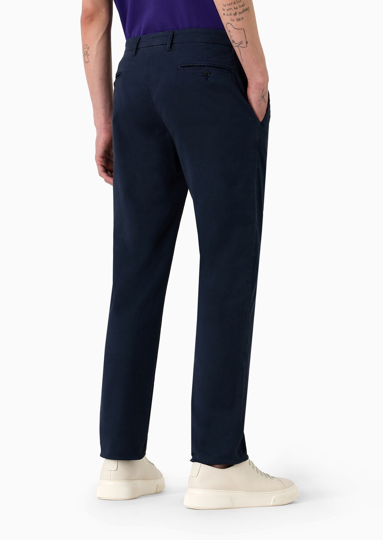 Trousers in stretch-cotton gabardine - 3