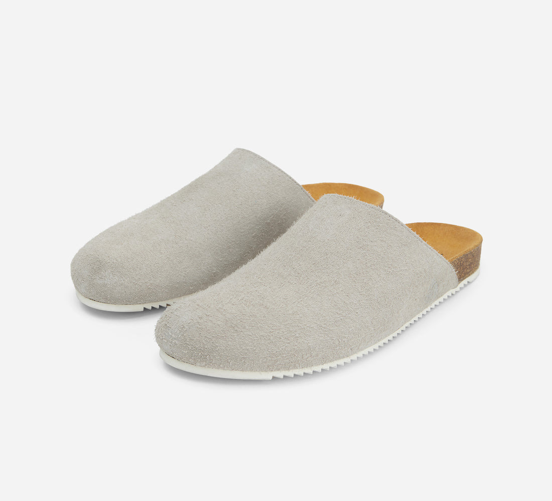 Mule - Shaggy Grey Suede - 2