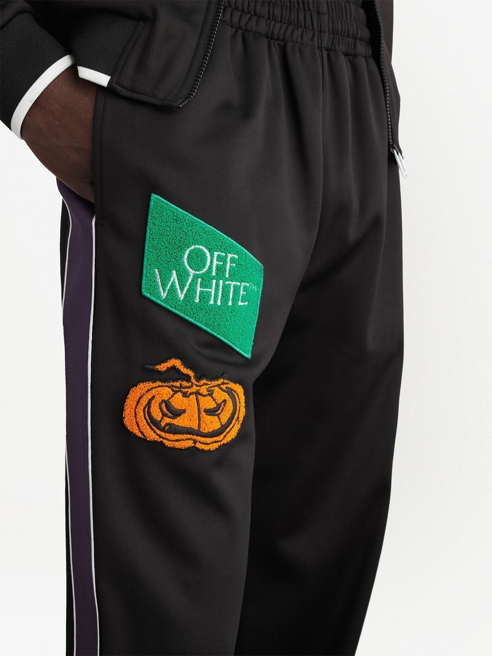 logo-patch track pants - 5