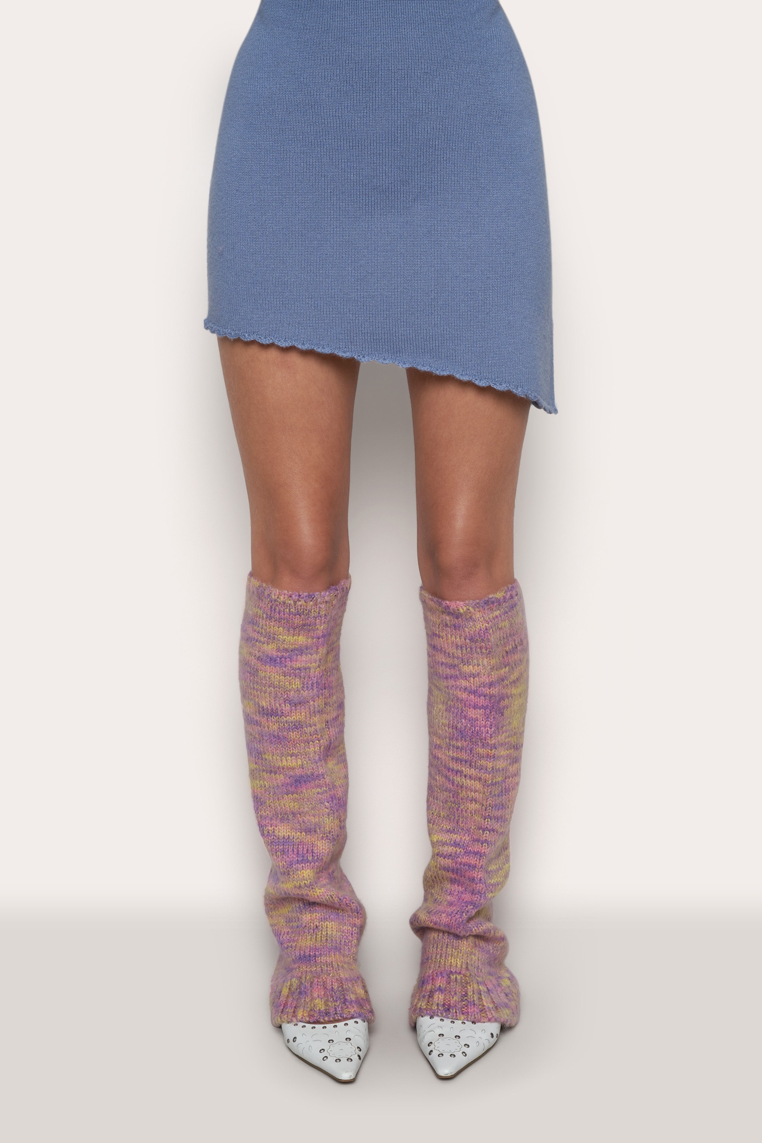 RIB TRIM RELAXED LEG WARMER - 2