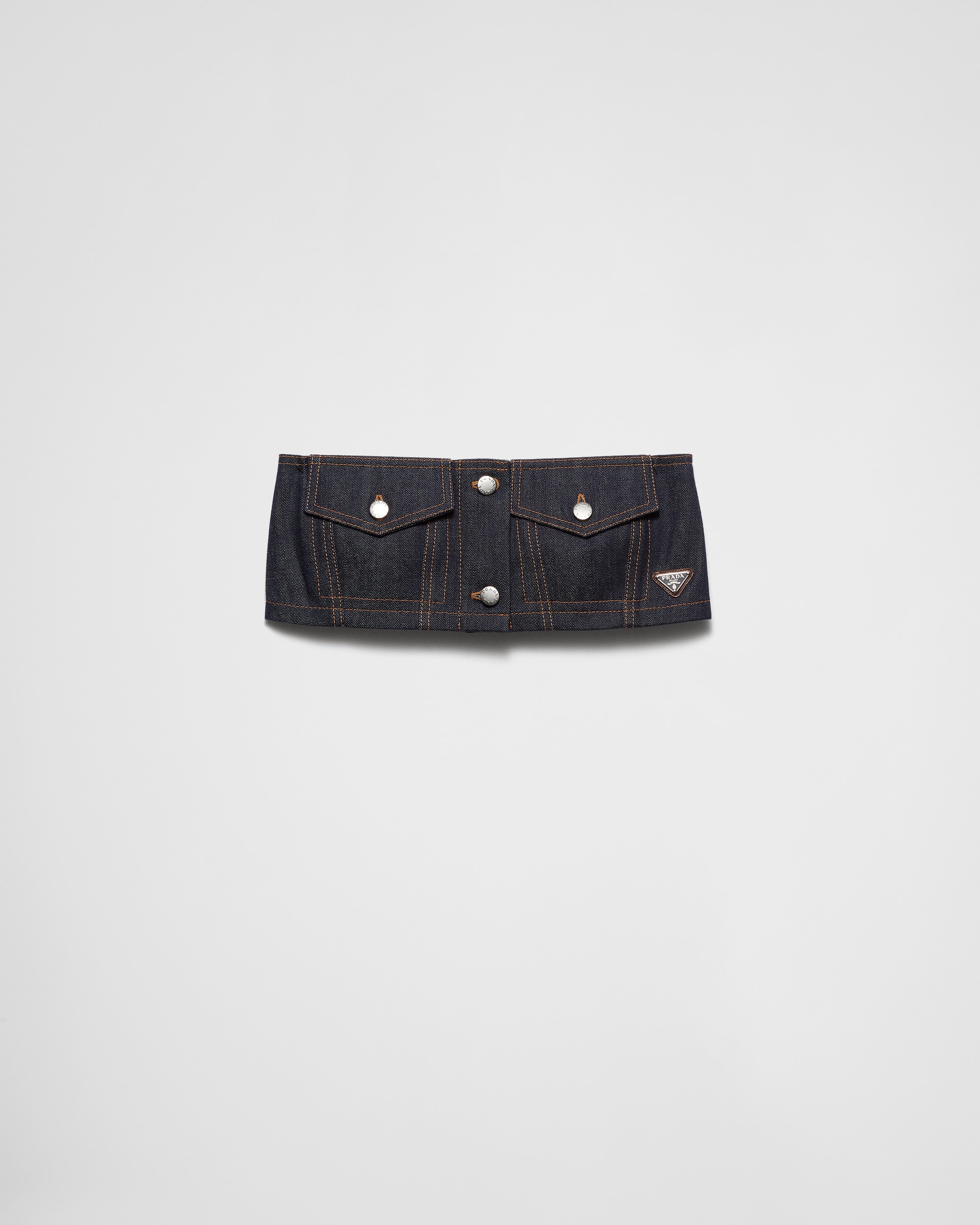Crop top in selvedge denim - 1