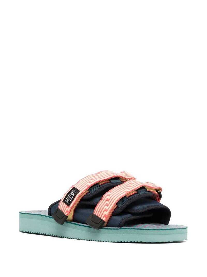 Suicoke MOTO jacquard touch-strap sandals outlook