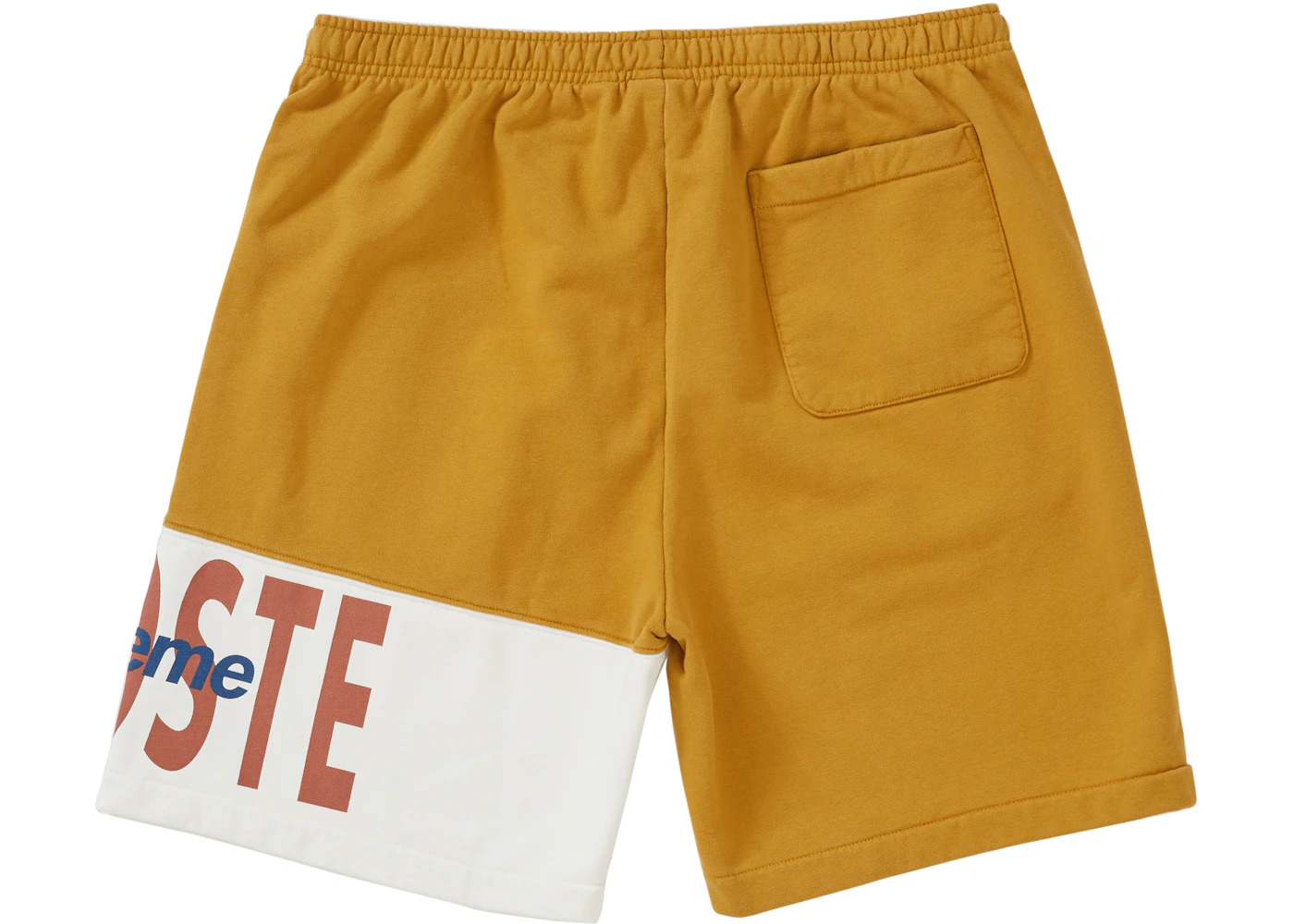Supreme LACOSTE Logo Panel Sweatshort Gold - 2