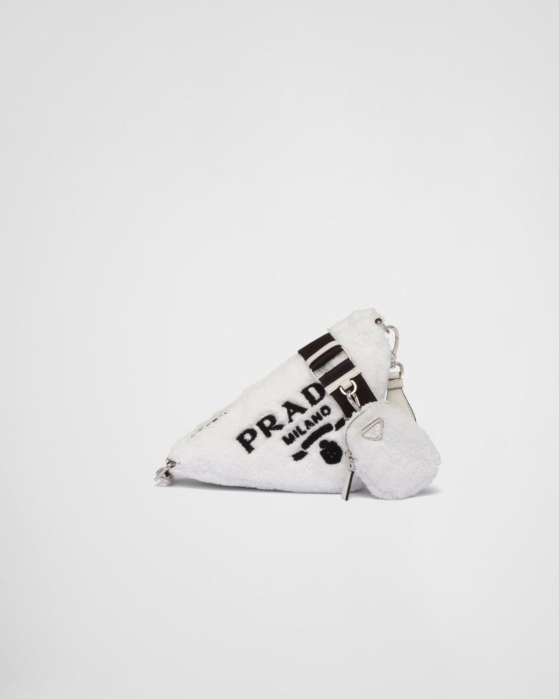 Prada Triangle terrycloth shoulder bag - 1