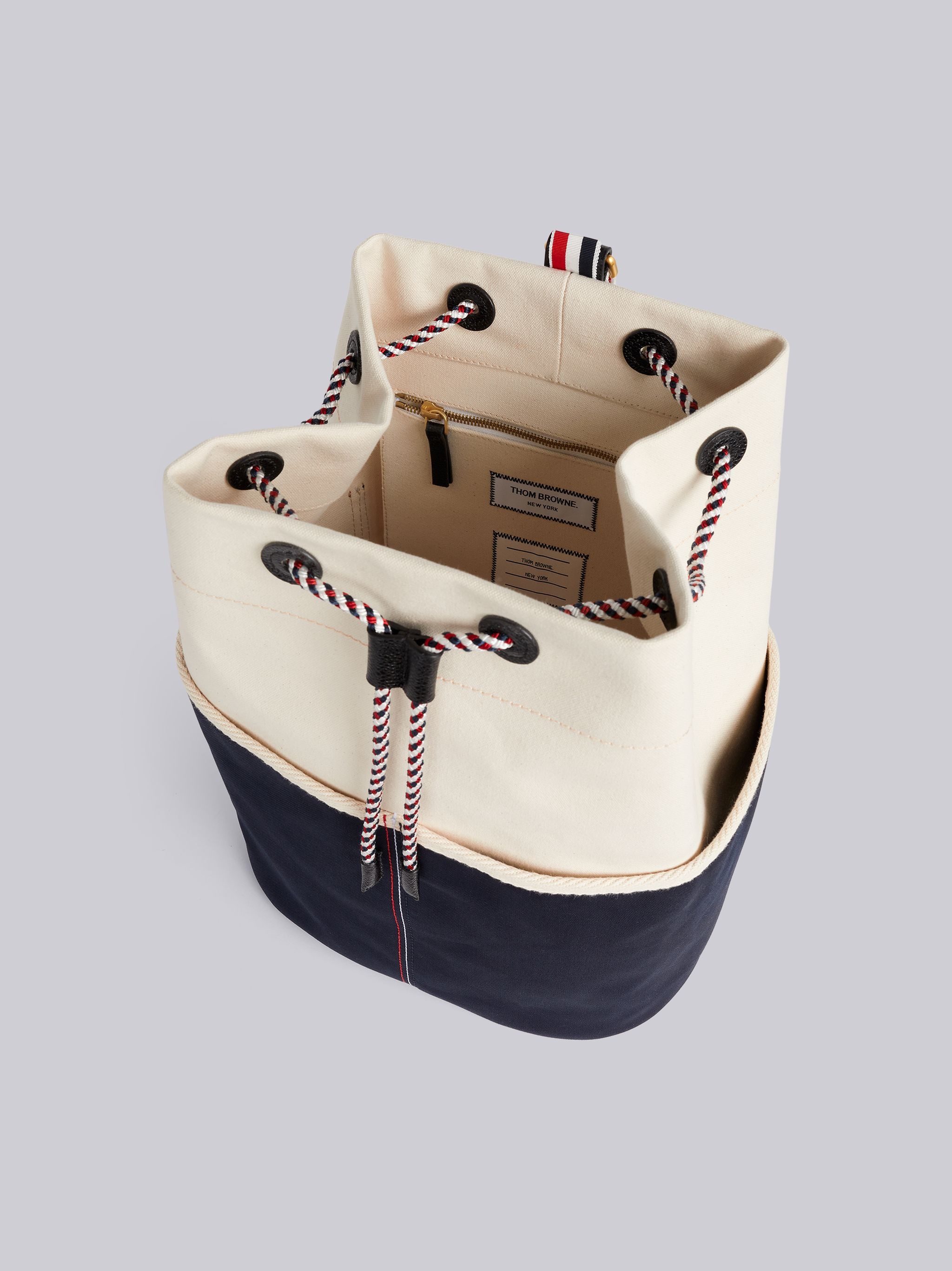 Off White Double Face Cotton Canvas Sailor Bag - 5