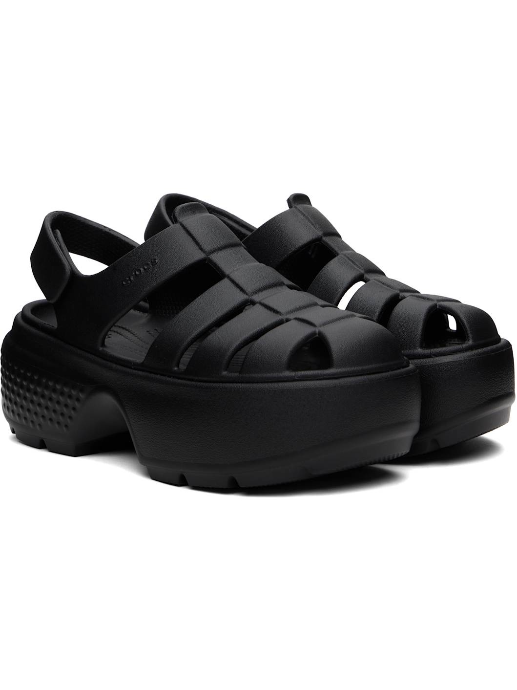 Black Stomp Fisherman Sandals - 4