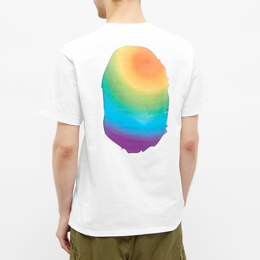 A Bathing Ape Rainbow Big Ape Head Tee - 5