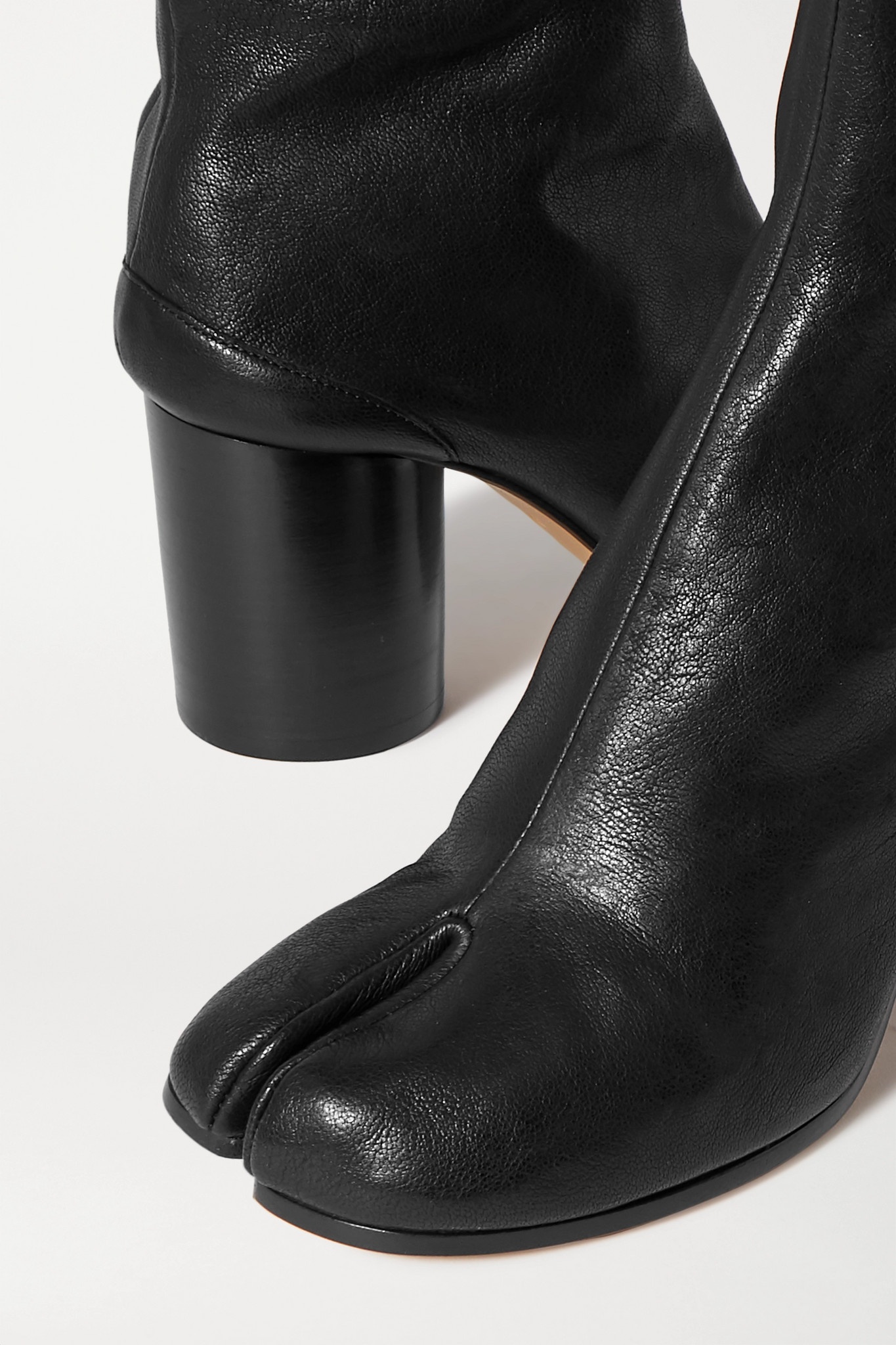 Tabi split-toe leather ankle boots - 4