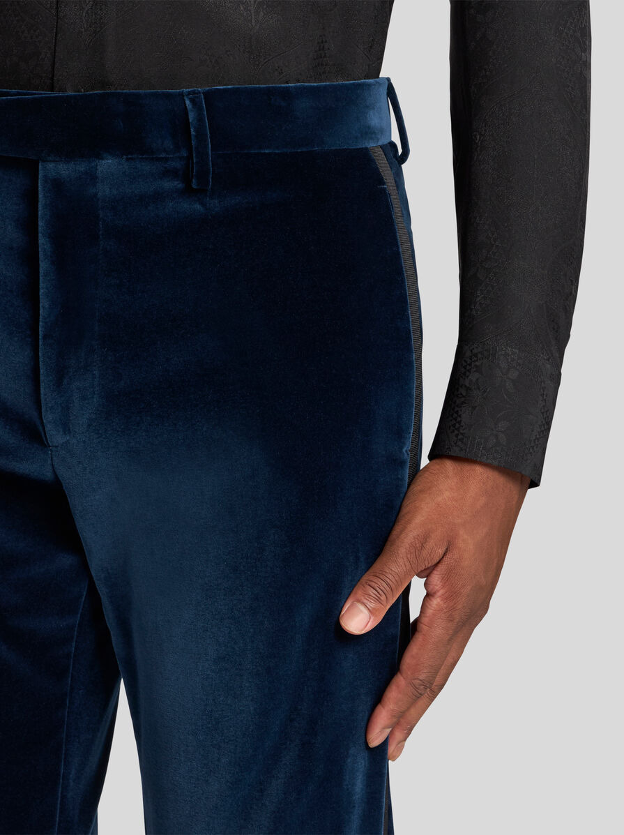 STRETCH COTTON EVENING TROUSERS - 3