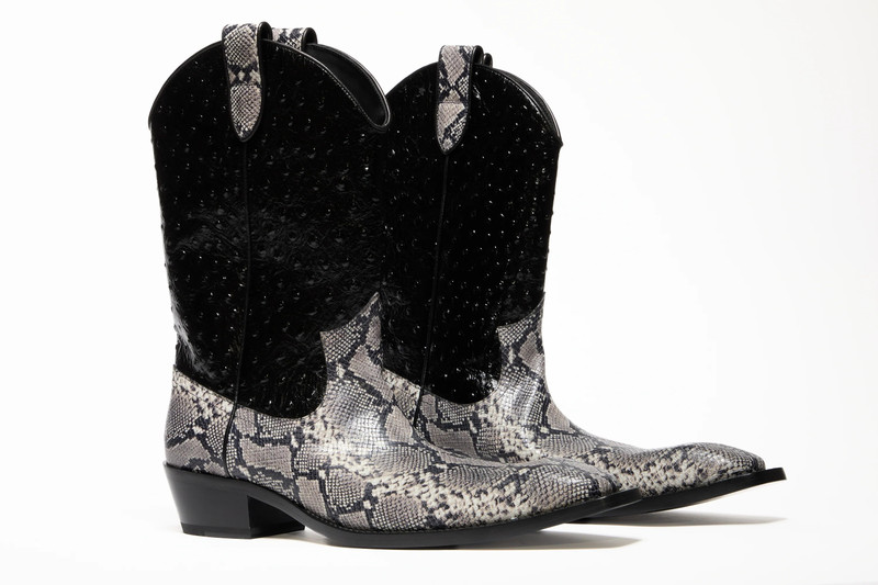 Martine Rose Martine Rose Cowboy Boot Grey outlook