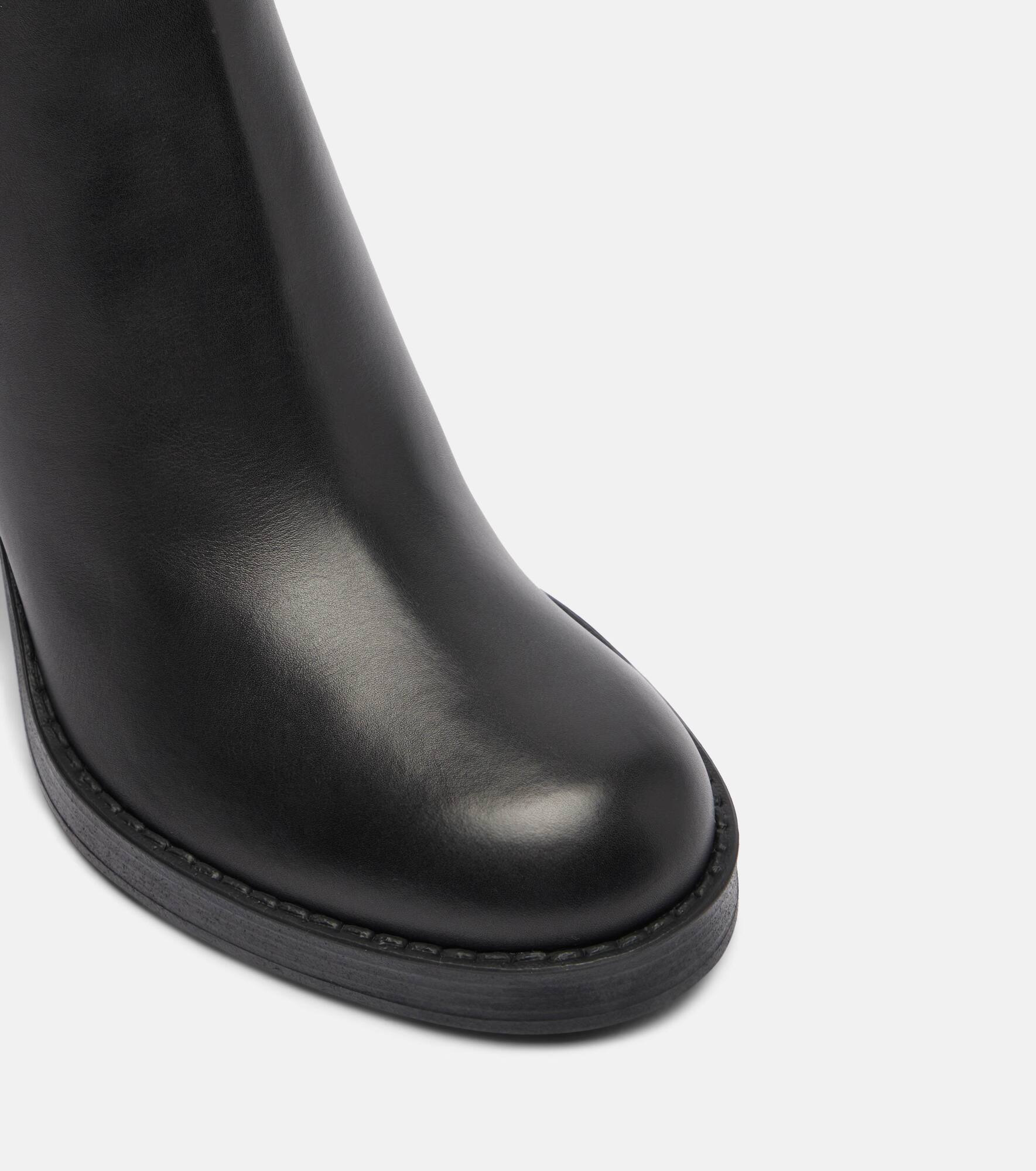80 leather Chelsea boots - 5