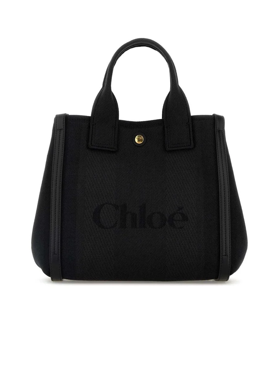 Small Chloé Carry Tote Bag in Canvas - 1