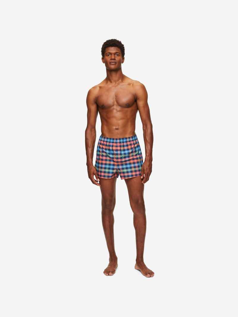 Derek Rose Men's Modern Fit Boxers Barker 34 Cotton Multi outlook
