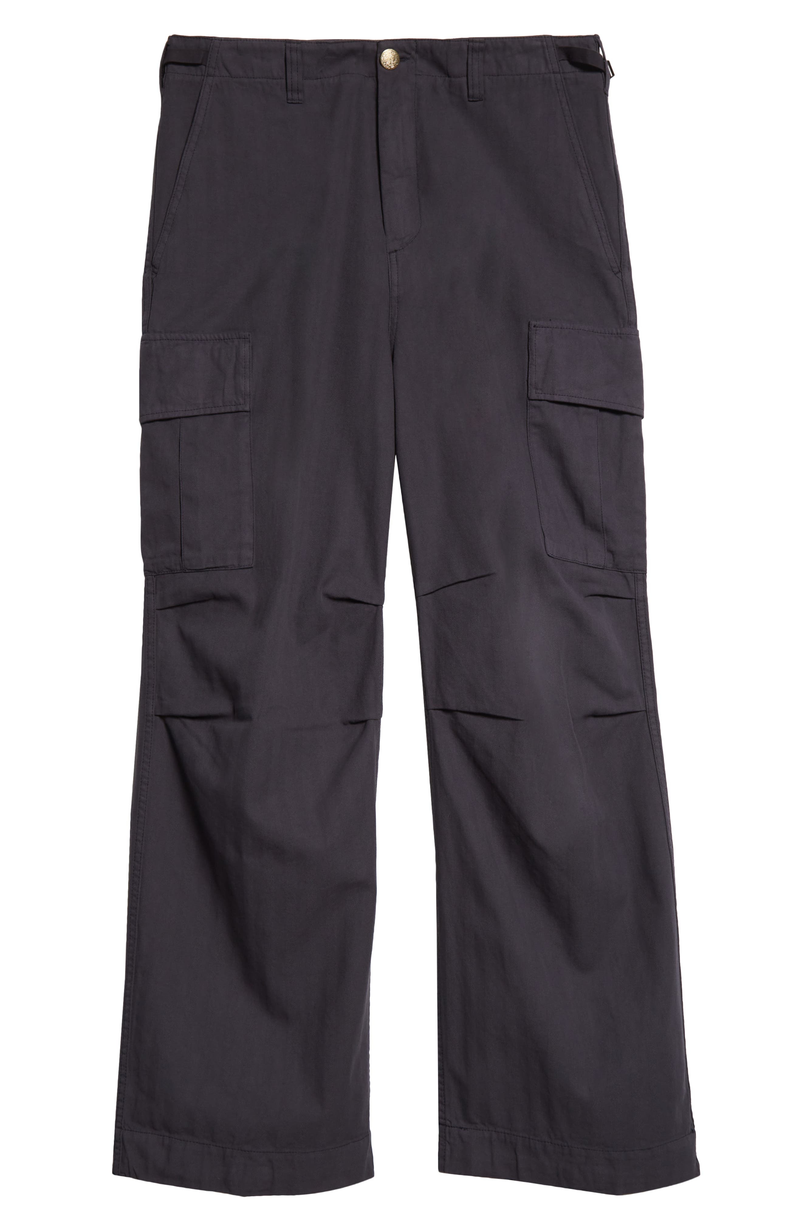 PALMES Cotton Herringbone Cargo Pants in Dark Blue at Nordstrom - 6