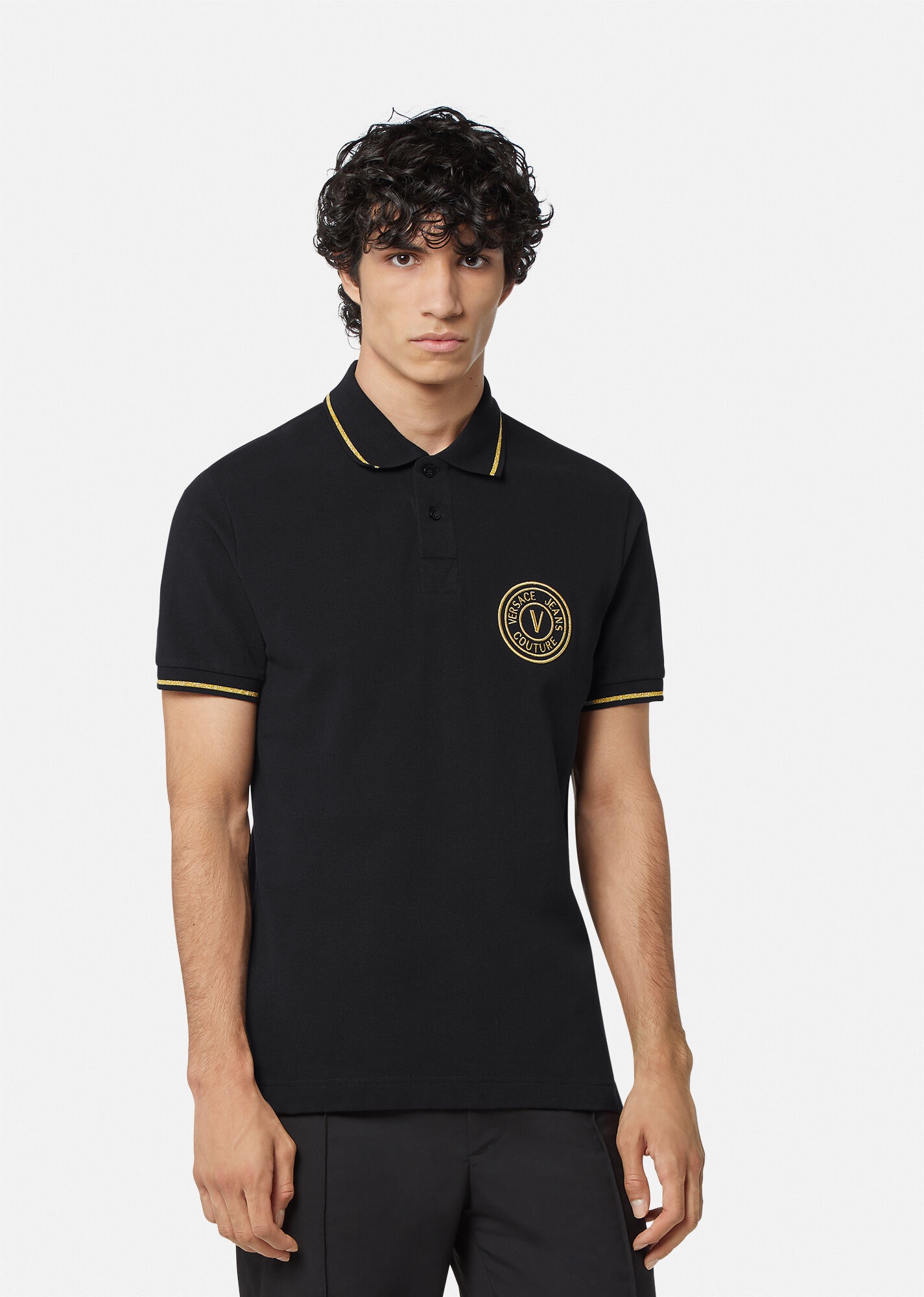 V-Emblem Polo Shirt - 2
