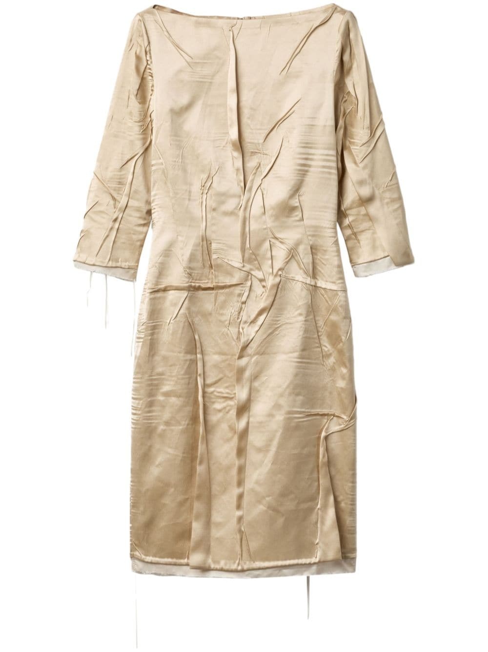 crêpe satin silk dress - 1
