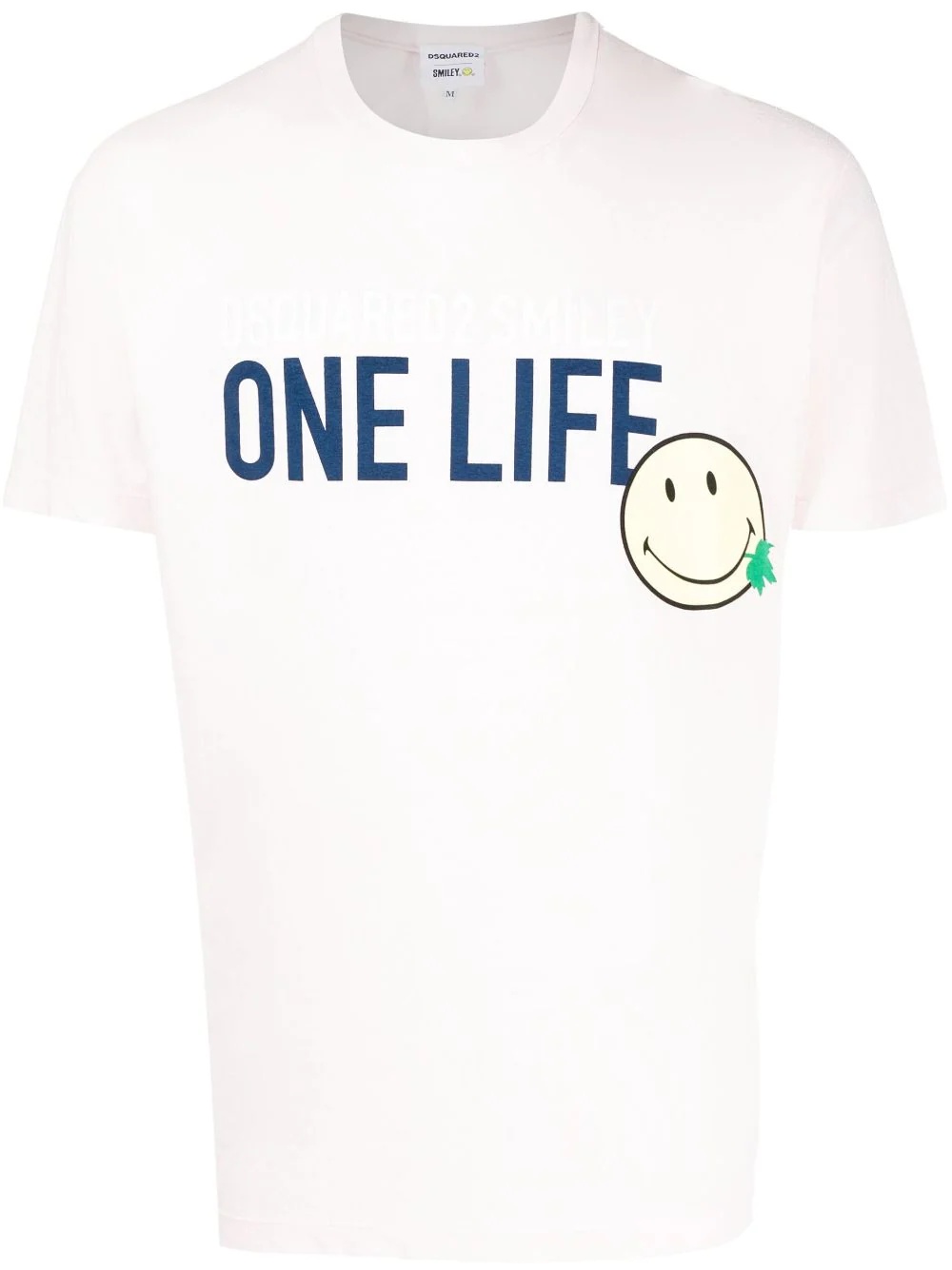 slogan print T-shirt - 1