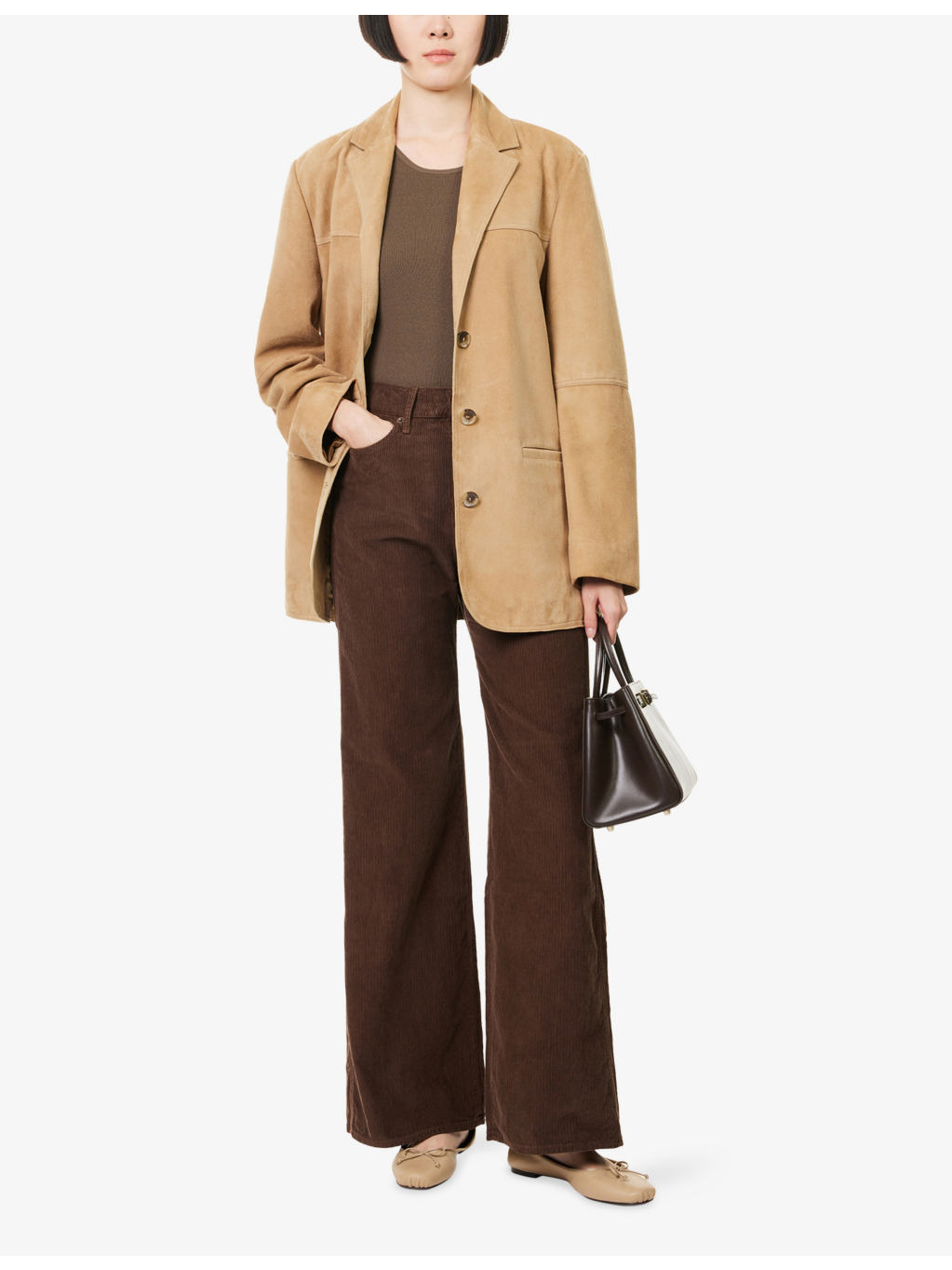 Taylored Corduroy Wide-Leg Cotton Trousers - 2