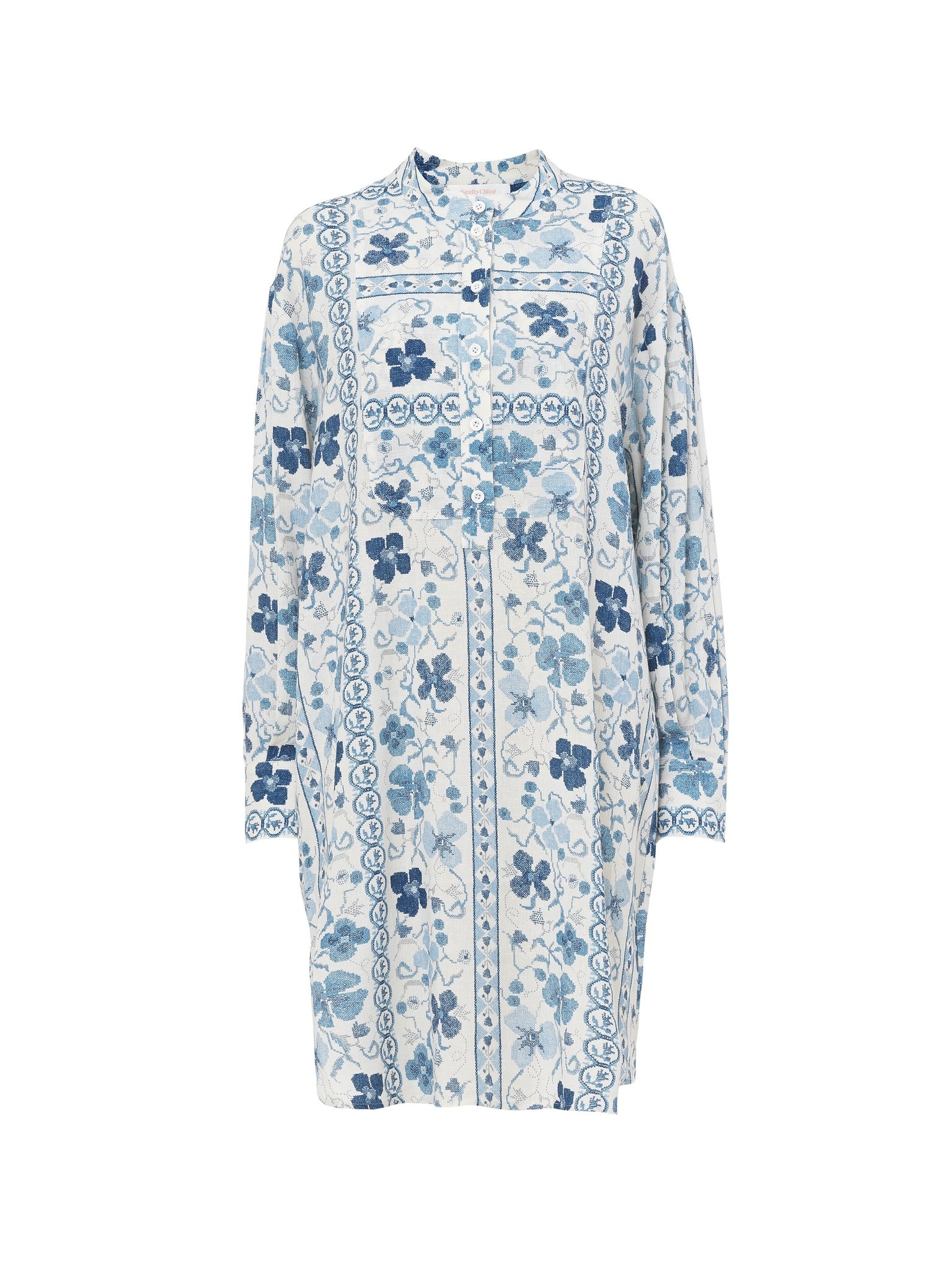 SHIRT DRESS WITH PRINT - 1
