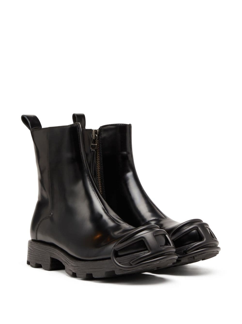 D-Hammer Zip D denim ankle boots - 2