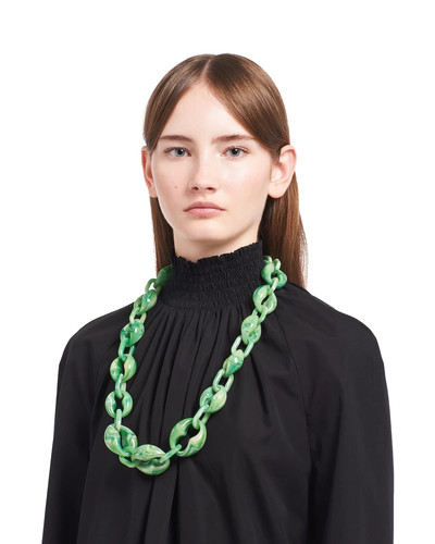 Prada Plexiglass necklace outlook