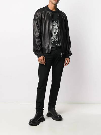 Balmain logo-trim bomber jacket outlook