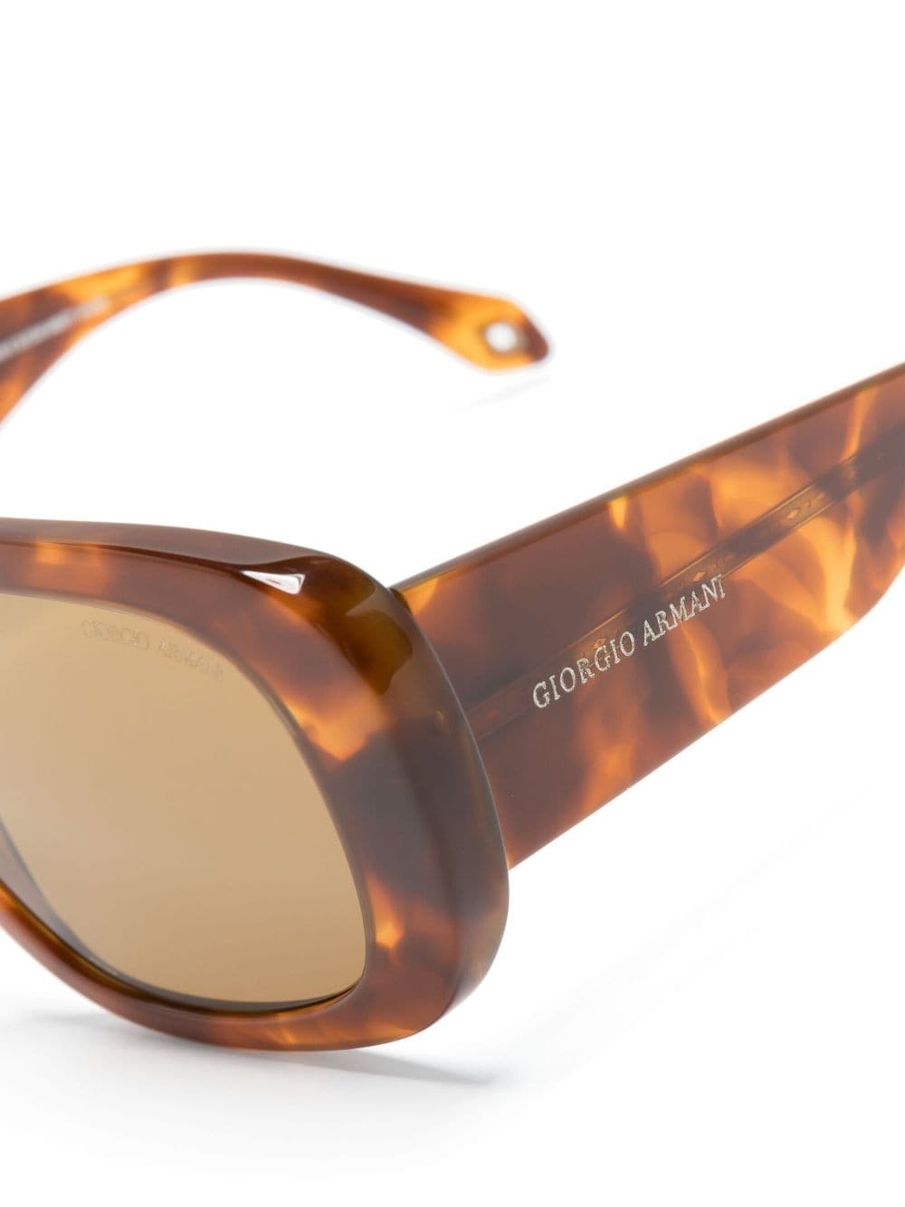 logo-engraved oversize-frame sunglasses - 3