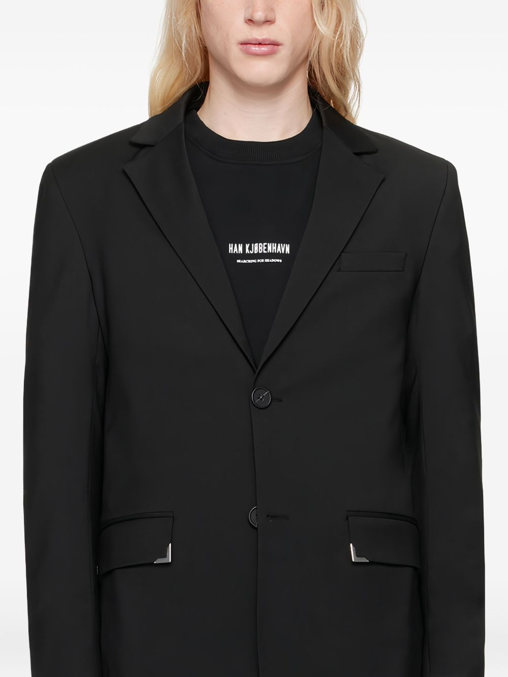 decorative-plaque blazer - 2