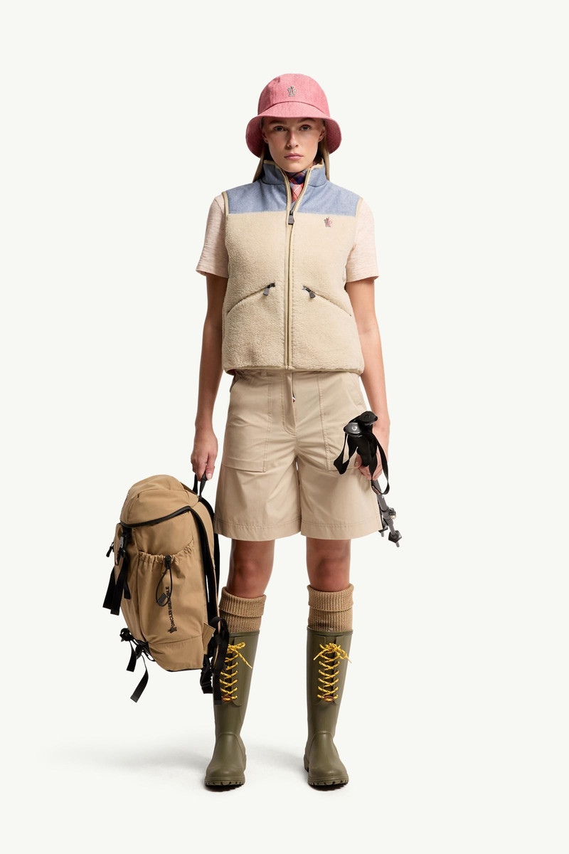 Moncler Grenoble Teddy & Chambray Vest outlook