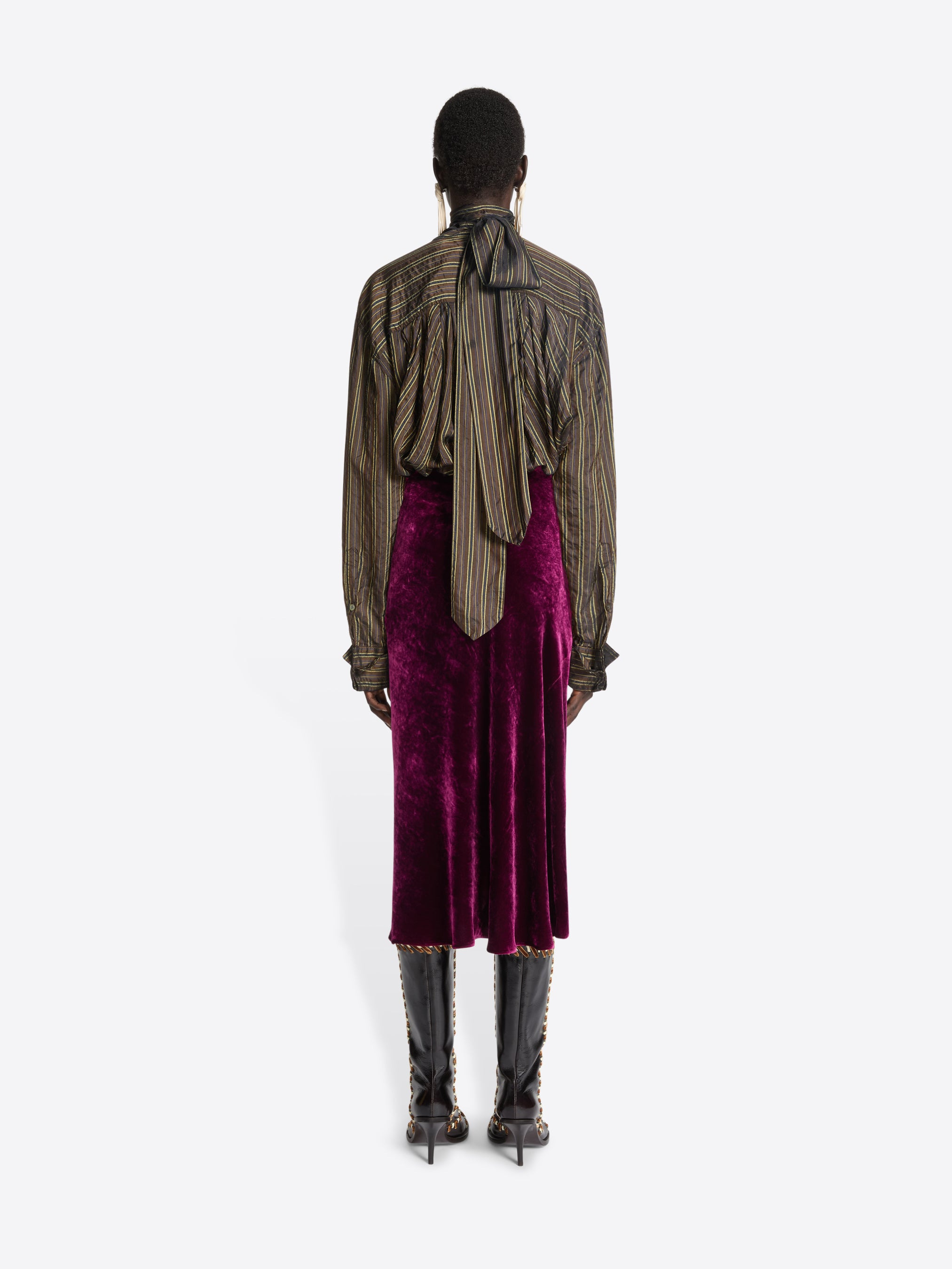 MIDI DRAPED SKIRT - 4