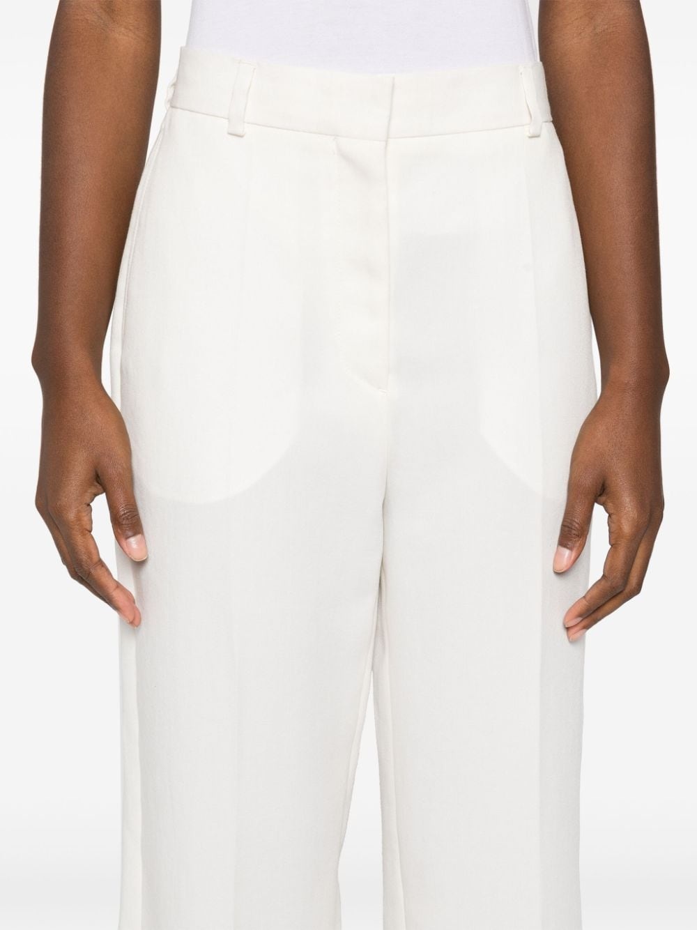 straight-leg croppedtrousers - 5