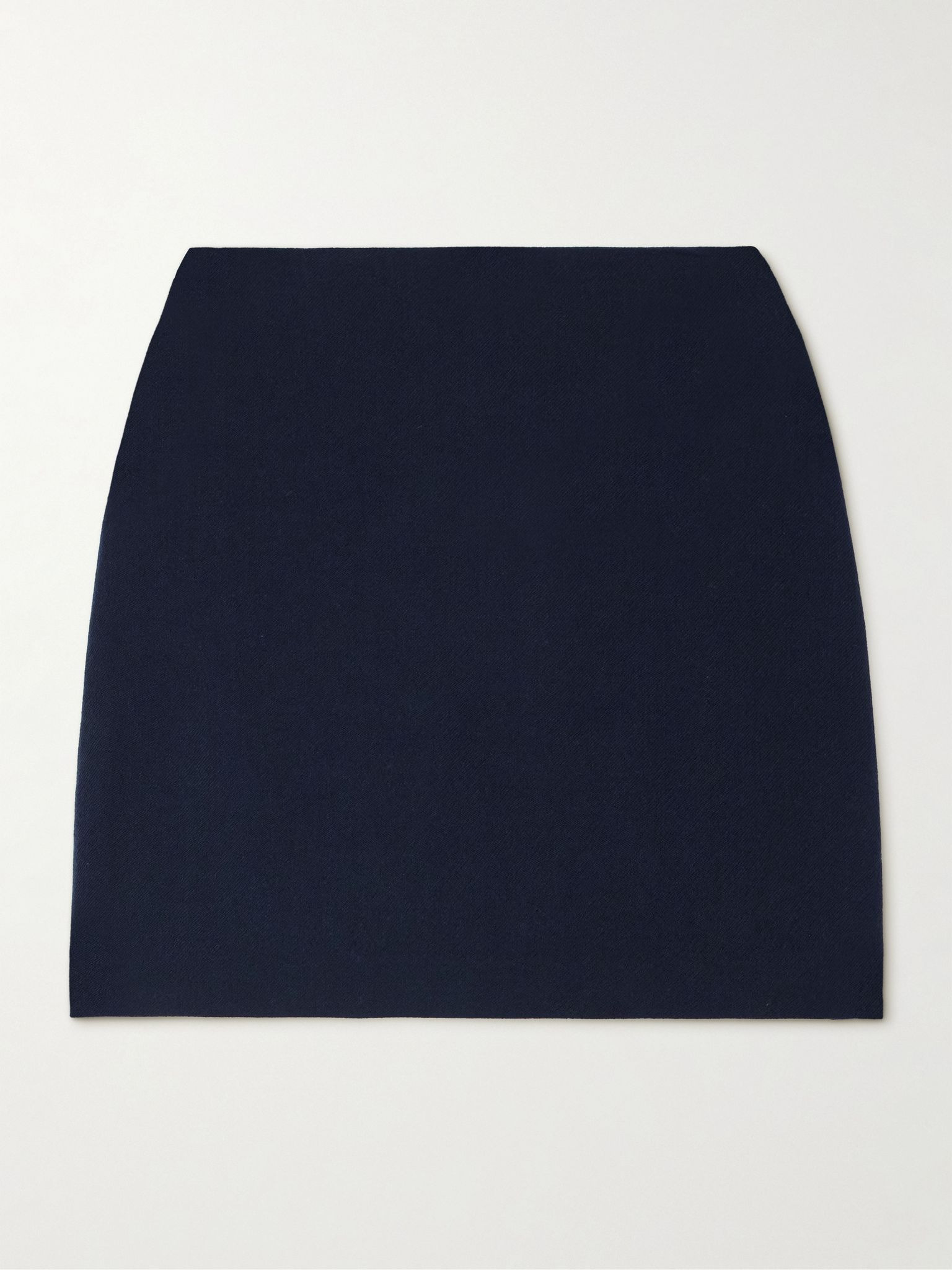Jeanette wool-twill mini skirt Navy - 1